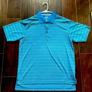 Adidas climalite golf polo - aqua - M